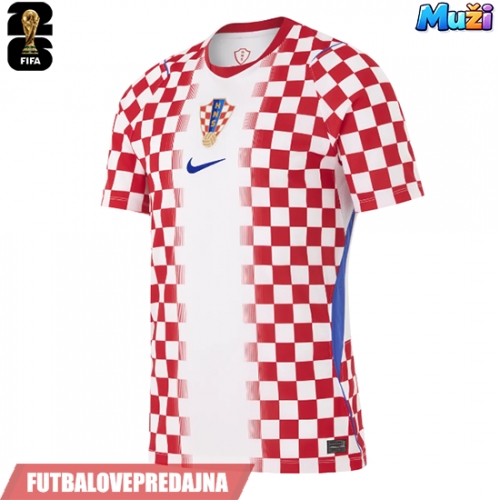 Lacne Muži Futbalové dres Chorvátsko MS 2026 Krátky Rukáv - Domáci